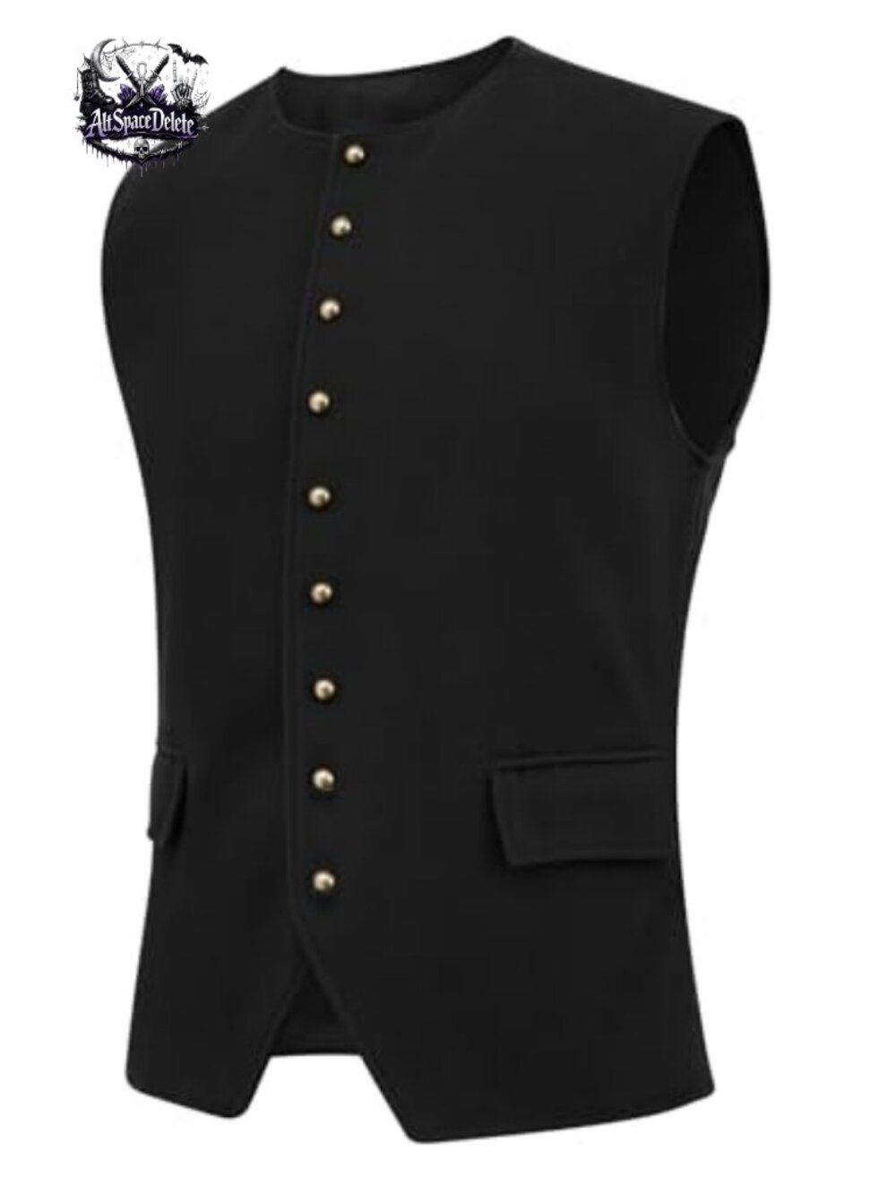 Men's Colonial Vest Renaissance Medieval Viking Steampunk Waistcoat
